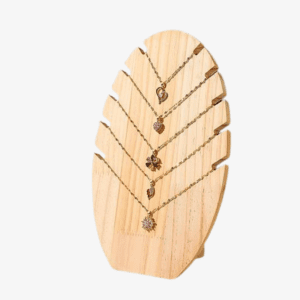 wooden stand for organizing necklaces