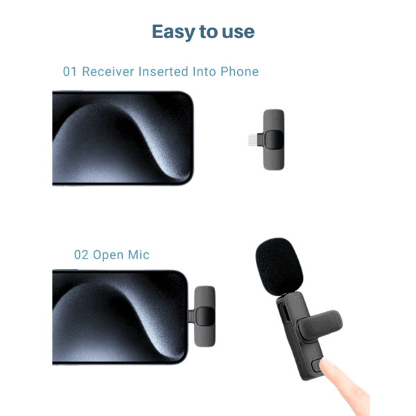 Wireless Microphones with Type-C Receiver - Image 3