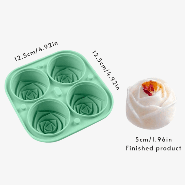 Silicone Rose Ice Cube Mold - Image 2